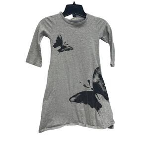 Little Spring Kids Girls Size 5T Long Sleeve 100% Cotton Butterfly T Shirt Dress